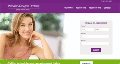 Desktop Screenshot of palisadesdesignerdentistry.com